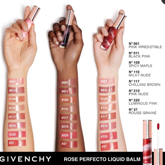 Givenchy Rose Perfecto Hydrating Tinted Lip Balm - 210 Pink Nude - Picture 3 of 7
